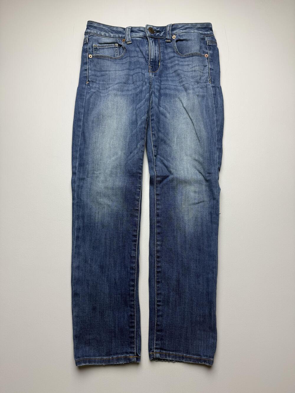American Eagle Outfitters Skinny Jeans Womens 4 Short Blue Super Stretch Denim